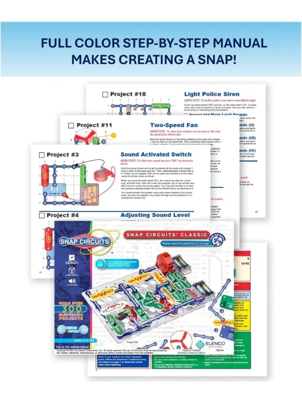 Electronics Exploration Kit for Kids | 300+ Projects | STEM Learning Toy 8